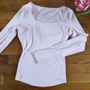 Women's Light Pink Long Sleeve Top